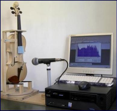 Ordinateur relever de fr�quence des violons